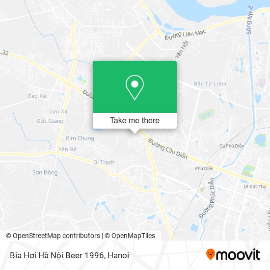Bia Hơi Hà Nội Beer 1996 map