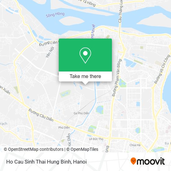 Ho Cau Sinh Thai Hung Binh map