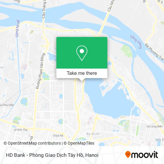 HD Bank - Phòng Giao Dịch Tây Hồ map