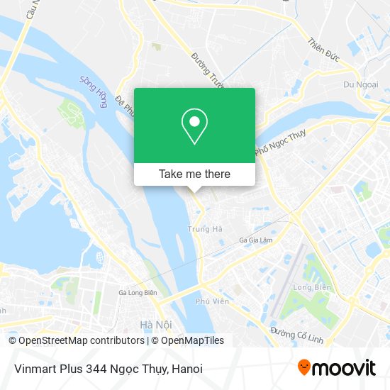 Vinmart Plus 344 Ngọc Thụy map