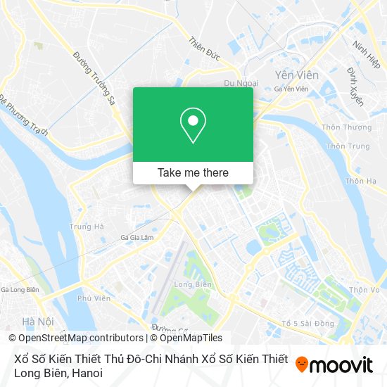 Xổ Số Kiến Thiết Thủ Đô-Chi Nhánh Xổ Số Kiến Thiết Long Biên map