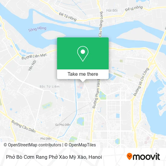 Phở Bò Cơm Rang Phở Xào Mỳ Xào map
