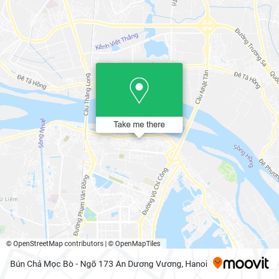 Bún Chả Mọc Bò - Ngõ 173 An Dương Vương map
