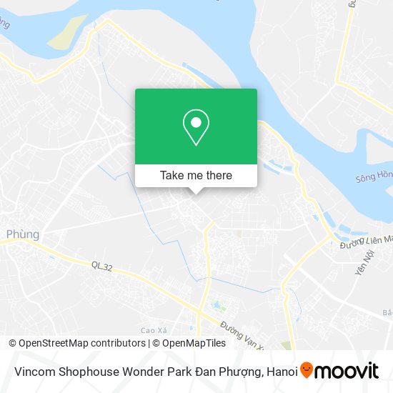 Vincom Shophouse Wonder Park Đan Phượng map