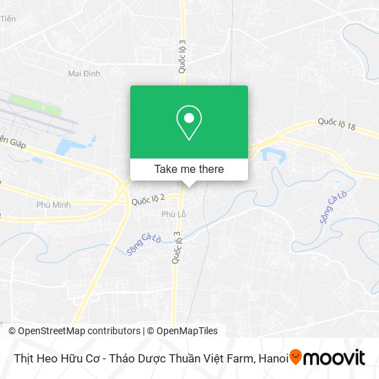 Thịt Heo Hữu Cơ - Thảo Dược Thuần Việt Farm map