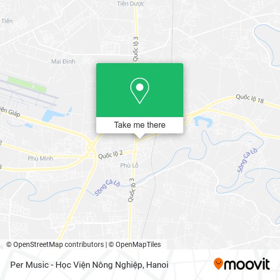 Per Music - Học Viện Nông Nghiệp map