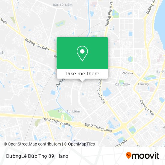 ĐườngLê Đức Thọ 89 map