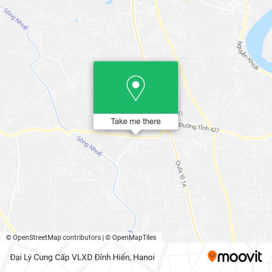 Đại Lý Cung Cấp VLXD Đỉnh Hiển map