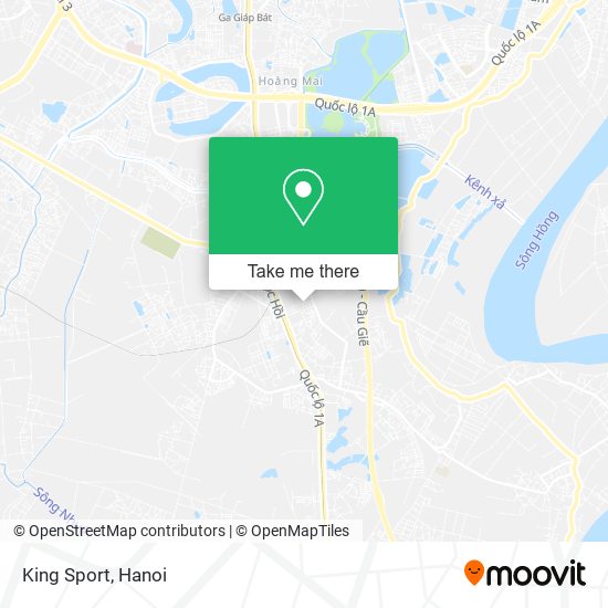 King Sport map