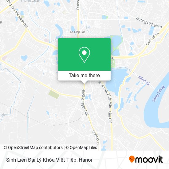 Sinh Liên Đại Lý Khóa Việt Tiệp map