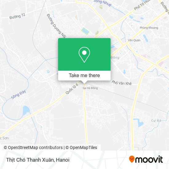 Thịt Chó Thanh Xuân map