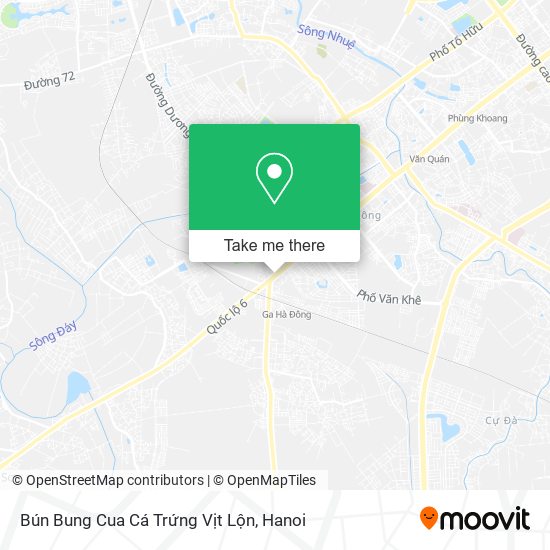 Bún Bung Cua Cá Trứng Vịt Lộn map