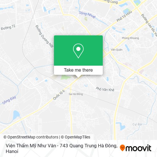 Viện Thẩm Mỹ Như Vân - 743 Quang Trung Hà Đông map