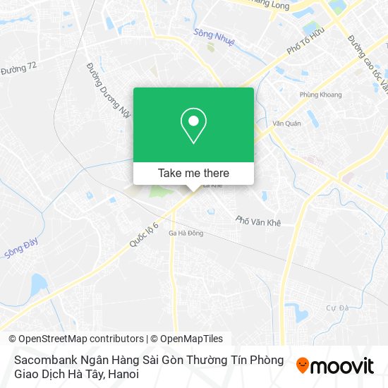 Sacombank Ngân Hàng Sài Gòn Thường Tín Phòng Giao Dịch Hà Tây map