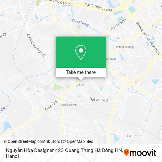 Nguyễn Hòa Designer 423 Quang Trung Hà Đông HN map