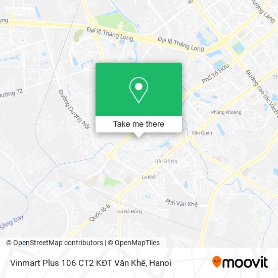 Vinmart Plus 106 CT2 KĐT Văn Khê map