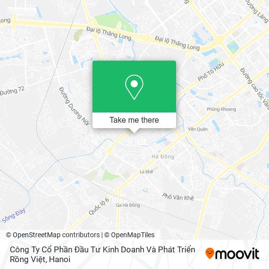 Công Ty Cổ Phần Đầu Tư Kinh Doanh Và Phát Triển Rồng Việt map