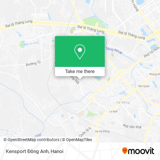 Kensport Đông Anh map