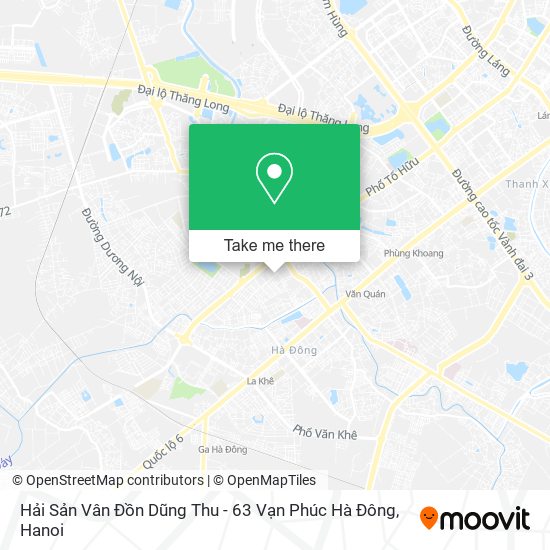 Hải Sản Vân Đồn Dũng Thu - 63 Vạn Phúc Hà Đông map