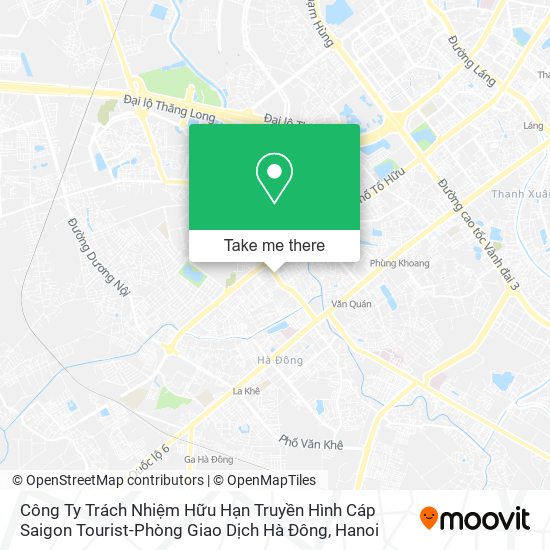 Công Ty Trách Nhiệm Hữu Hạn Truyền Hình Cáp Saigon Tourist-Phòng Giao Dịch Hà Đông map