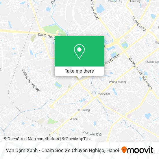 Vạn Dặm Xanh - Chăm Sóc Xe Chuyên Nghiệp map