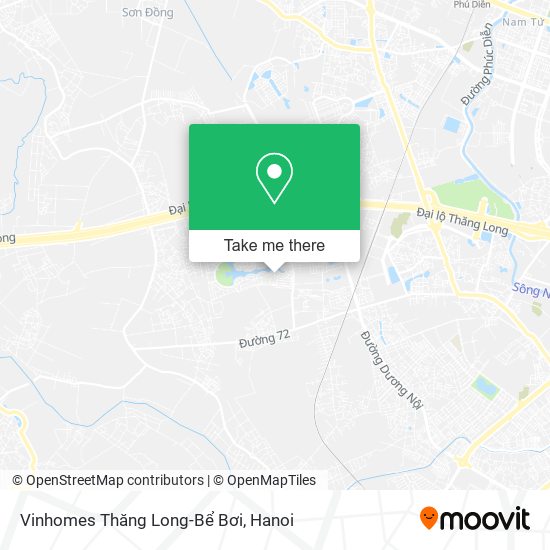 Vinhomes Thăng Long-Bể Bơi map
