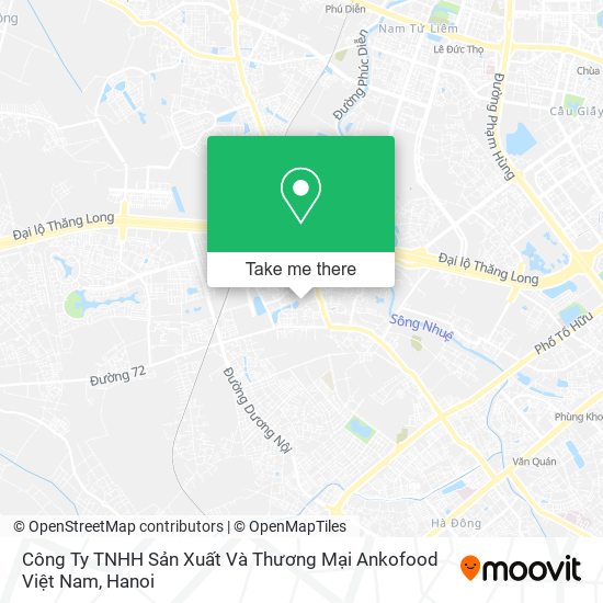 Công Ty TNHH Sản Xuất Và Thương Mại Ankofood Việt Nam map