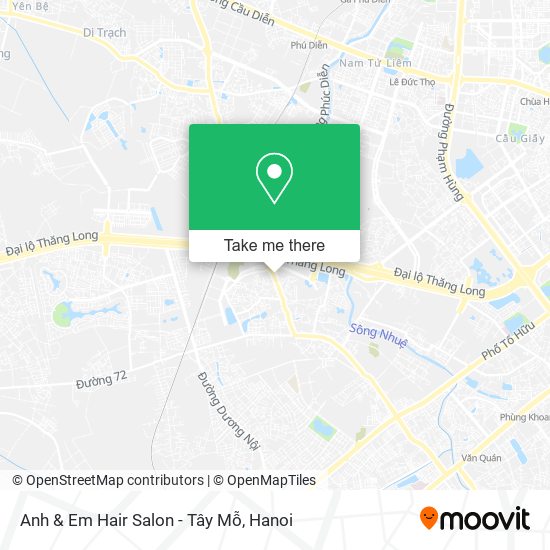 Anh & Em Hair Salon - Tây Mỗ map