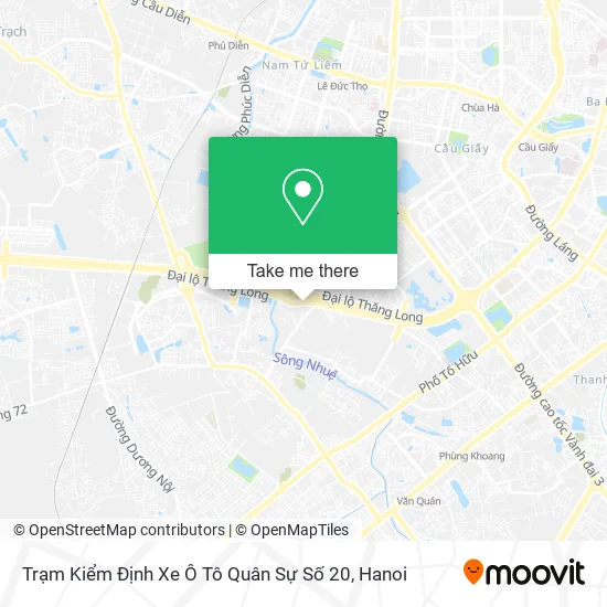 Trạm Kiểm Định Xe Ô Tô Quân Sự Số 20 map