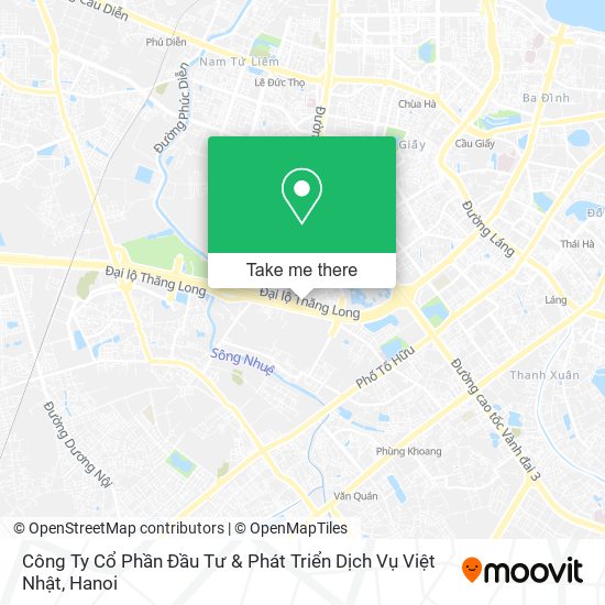 Công Ty Cổ Phần Đầu Tư & Phát Triển Dịch Vụ Việt Nhật map