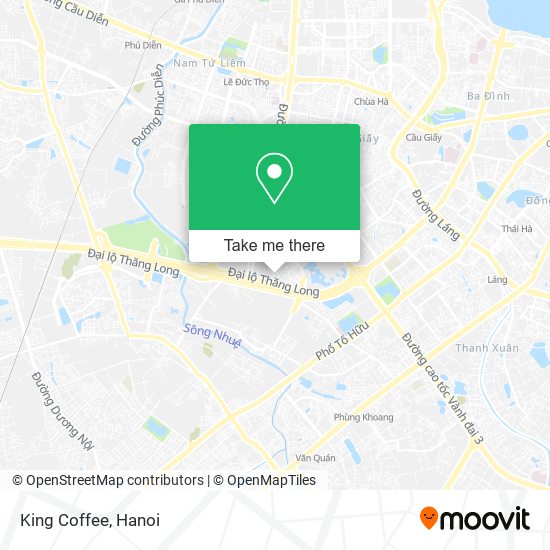 King Coffee map