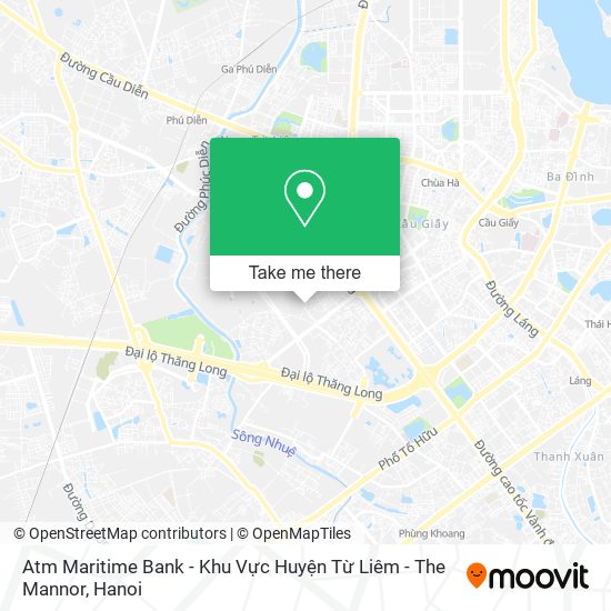 Atm Maritime Bank - Khu Vực Huyện Từ Liêm - The Mannor map