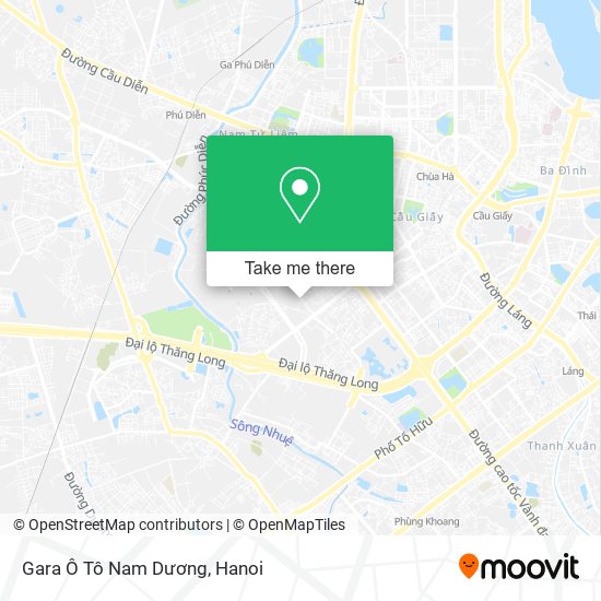 Gara Ô Tô Nam Dương map