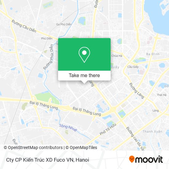 Cty CP Kiến Trúc XD Fuco VN map