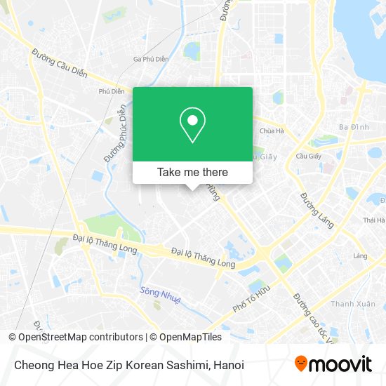 Cheong Hea Hoe Zip Korean Sashimi map