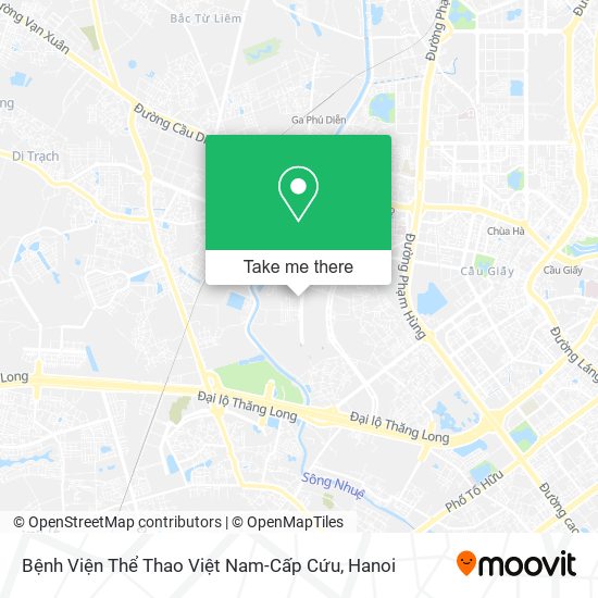 Bệnh Viện Thể Thao Việt Nam-Cấp Cứu map