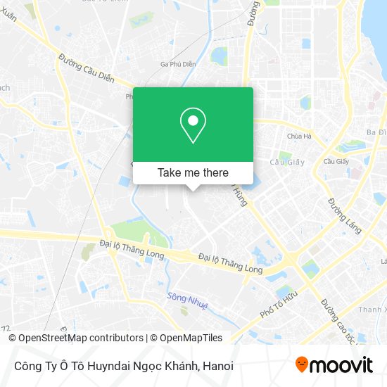 Công Ty Ô Tô Huyndai Ngọc Khánh map