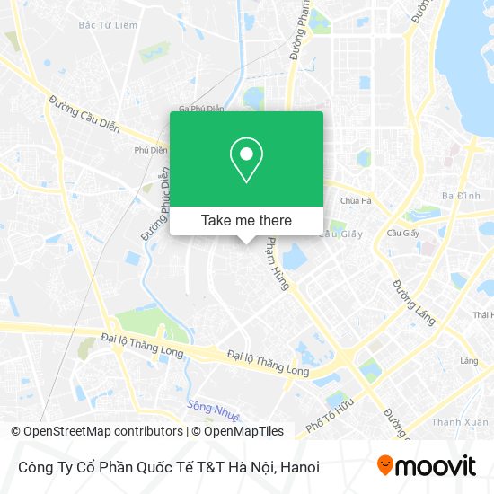 Công Ty Cổ Phần Quốc Tế T&T Hà Nội map