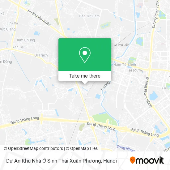 Dự Án Khu Nhà Ở Sinh Thái Xuân Phương map