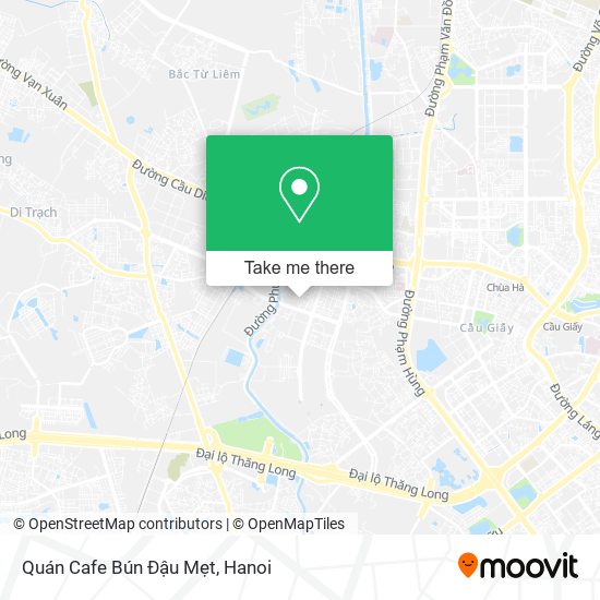 Quán Cafe Bún Đậu Mẹt map