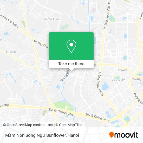 Mầm Non Song Ngữ Sunflower map