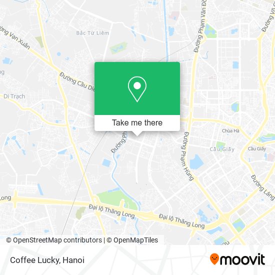 Coffee Lucky map