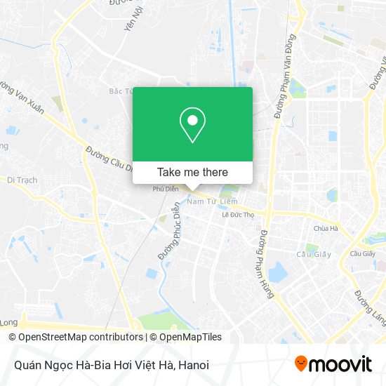 Quán Ngọc Hà-Bia Hơi Việt Hà map