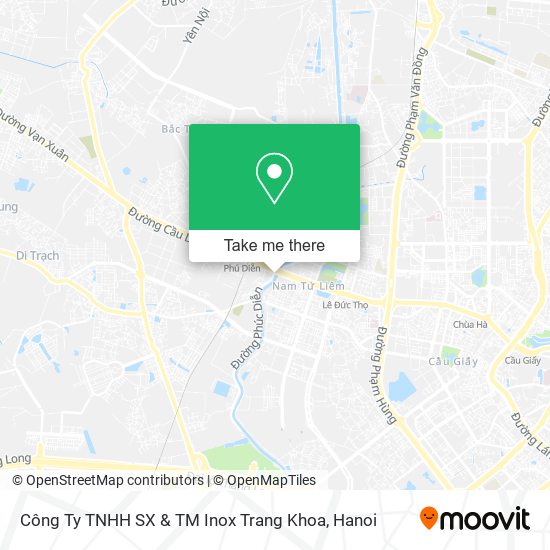 Công Ty TNHH SX & TM Inox Trang Khoa map
