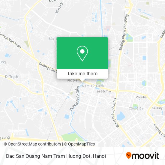 Dac San Quang Nam Tram Huong Dot map