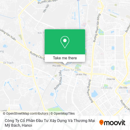 Công Ty Cổ Phần Đầu Tư Xây Dựng Và Thương Mại Mỹ Bách map