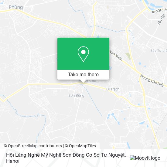 Hội Làng Nghề Mỹ Nghệ Sơn Đồng Cơ Sở Tư Nguyệt map