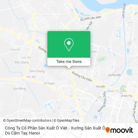 Công Ty Cổ Phần Sản Xuất Ô Việt - Xưởng Sản Xuất Ô Dù Cầm Tay map