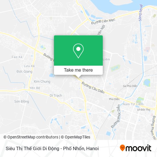 Siêu Thị Thế Giới Di Động - Phố Nhổn map