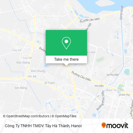 Công Ty TNHH TMDV Tây Hà Thành map